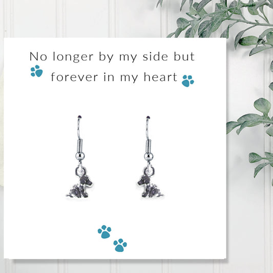 No Longer By My Side - Dog Earrings & Gift Card